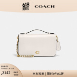 蔻驰（COACH）【专享直降】女士BEA斜挎包休闲通勤高级感简约复古夏季女包 B4/粉笔白色