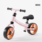 可优比（KUB）儿童平衡车无脚踏滑步车18个月-3岁男女宝宝学步车溜溜滑行车 01 樱花粉 【经典入门款】