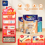 多乐士（Dulux）乳胶漆致悦金装五合一净味内墙油漆涂料墙面漆墙漆A750白色套装15L