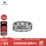 BABAMA【生日礼物男士】babama情侣古巴对戒潮牌轮胎风情人节送男友 58mm