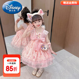 迪士尼（Disney）童装儿童公主裙春秋季女童连衣裙秋冬夏季星黛露裙子中小童洛丽塔 8802单件粉色裙子【夏款】 120 尺码5~6岁【110-120cm】cm