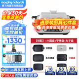 摩飞电器（Morphyrichards） 多功能锅二代料理锅电火锅鸳鸯锅家用电煮锅电蒸锅一体 MR9099 椰奶白全套（六圆盘+丸子盘+平烤盘）5L