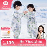 良良（liangliang）婴儿睡袋夏季空调房防踢被宝宝纯棉可拆袖儿童睡袋 林中歌·春秋款【适合20-25℃】 M（建议身高70-85cm）