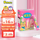 啵乐乐pororo韩国进口冰淇淋形饼干草莓味53.4g 宝宝零食甜筒儿童饼干