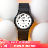 卡西欧（CASIO） 男女手表 学生运动简约石英中性小黑表 百搭休闲时尚小表盘 MQ-24-7B2 33mm表盘