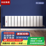 金旗舰暖气片家用水暖散热片卧室卫生间自采暖集中供暖壁挂式铜铝水暖 铜铝复合8575B- 300mm*1柱 6分口