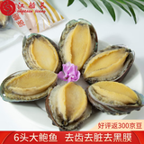 江船长冷冻鲍鱼 带壳去内脏去黑膜 净重230g 6粒装 火锅食材海鲜 