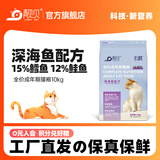 靓贝猫粮  吃货街 深海鱼  成猫幼猫  布偶 橘猫  全价通用猫粮 深海鱼10kg20斤