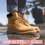 马登春季新款工装大黄靴户外休闲皮鞋厚底马丁靴百搭复古登山靴 砂黄  马登工装 41 (255mm) 男码