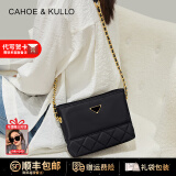 CAHOE KULLO官网包包女包2025新款大容量帆布包女士斜挎包腋下包轻便小挎包女 黑色-CK女包生日礼物送女友