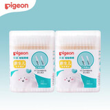 贝亲（Pigeon）婴儿棉签细轴棉棒 宝宝护理专用双头棉棒180支  KA01 KA01二盒