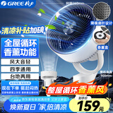 格力（GREE）升级香薰驱蚊空气循环扇大风力家用电风扇落地扇电扇台地两用轻音低噪FXD-1903g3