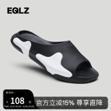EQLZ义阔官方OASIS绿洲拖0050运动拖鞋白外穿男防滑凉鞋男女无中生有 0050黑/白 42 -42.5