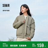 森马棉服男防水防油防污防风冬装厚飞行员棒球领夹克109724112101