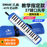 SWAN天鹅 37键教学推荐儿童成人口风琴（天空蓝）【高级定制】