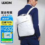 乐上（LEXON）双肩包14英寸笔记本电脑包书包泰维克纸环保旅行包时尚背包白色