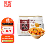 阿宽红油面皮方便速食泡面酸辣干拌面110g*4袋装 零食免煮非油炸凑单