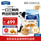 伯纳天纯三拼冻干牛肉粒肉松犬粮20kg/40斤