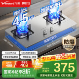 万和（Vanward）国家补贴20% 液化气燃气灶具 煤气炉双灶 不锈钢嵌入式4.5kW家用猛火 一级能效家电以旧换新 B7B53