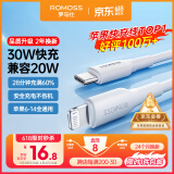 罗马仕苹果数据线PD30/20W快充线Type-c to Lightning充电线适用iPhone14Pro Max/13/12/11手机ipad车载