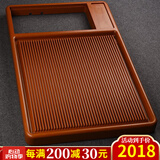 锦格 德国电木茶盘带电器全自动一体套装烧水家用功夫茶具茶台茶托盘 德国橙金料框架单茶盘100*50*5cm