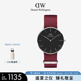 丹尼尔惠灵顿（DanielWellington）DW手表情侣表36mm尼龙带超薄欧美石英腕表父亲节日礼物DW00100274
