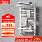 华德华美（HUADE HUAMEI）小背篓卫生间暖气片家用水暖卫浴取暖器低碳钢制散热器集中自采暖 亮白色 800mm*400mm