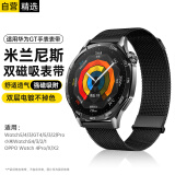 斯泰克适用于华为手表表Watch4/Watch3/GT5/4/3/2/Pro/荣耀oppo watch4Pro/X/2X米兰尼斯双磁吸款腕带