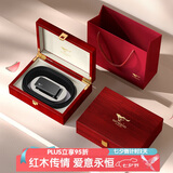 七匹狼皮腰带男士自动扣牛皮木质礼盒送男友老公生日七夕情人节礼物实用