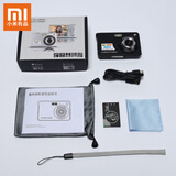 小米有品4K4800万CCD入门数码照相机2.88寸轻薄学生党便携相机可拍照录像 C6-黑-标配+安卓OTG+读卡器