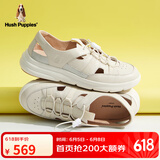 暇步士（Hush Puppies）凉鞋女士外穿包头平底时尚沙滩鞋B5K19BK3 白色 37