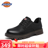Dickies男士休闲鞋工装商务皮鞋男休闲复古英伦工装鞋 黑色  41 