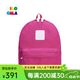 CILOCALA双肩包女M+号登山包校园电脑包大容量旅行包上班出游背包帆布书包 MAGENTA