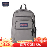 JANSPORT杰斯伯双肩包男旅行轻便背包书包女高中笔记本大学生包电脑包 47JK7H6 雾灰-隔层/侧袋