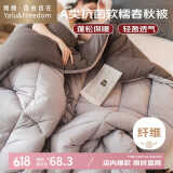 雅鹿·自由自在A类被子抗菌春秋冬季棉被芯单双人宿舍学生5斤150x200cm 古典灰