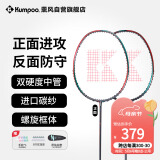 薰风（KUMPOO）羽毛球拍双硬度中管进攻防守螺旋框体进口碳纱钛极升级款 钛极II