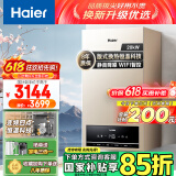 海尔（Haier）燃气壁挂炉天然气板换式静音采暖炉家用地暖供暖全屋热水节能WIFI智控多点恒温以旧换新L1PB20-HJ5