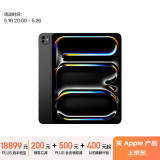 Apple/苹果 iPad Pro 11英寸 M4芯片 2024年新款平板电脑(2TB eSIM版/纳米纹理玻璃/MWRW3CH/A)深空黑色
