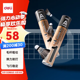 得力（deli）强韧耐打型黑色羽毛球10只装 训练结实不易折断毛牢固稳定羽球