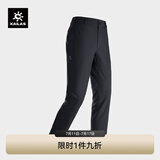 KAILAS凯乐石男款洛克PLUS软壳裤加绒保暖防静电耐磨弹力户外防风裤 KG2439338加长版 玄青黑 L