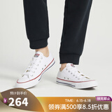 匡威（Converse）【滔搏运动】匡威男鞋女鞋低帮帆布鞋硫化鞋情侣常青经典款白色 101000 41.5