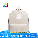 CILOCALA双肩包女M+号登山包校园电脑包大容量旅行包上班出游背包帆布书包 STONE
