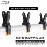 早行客（earlymen）EM-H22摄影大力夹 固定摄影棚背景纸背景布通用硫酸纸大力夹 PVC板固定夹子 两只装 小号