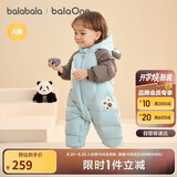 巴拉巴拉balaOne童装儿童羽绒服连体衣2025冬装哈衣爬服萌趣208425120204