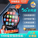 小米部依新款智能电话手表黑科技5G通插卡任意下载APP录音录像初高中学生成年人男款女款通用兼容大内存 红色【全网通+任意下载】 VX+QQ+抖音+支付