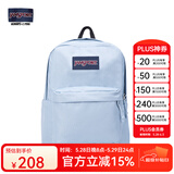 JANSPORT杰斯伯书包轻便双肩包男女26L旅行包简约背包电脑包学生校园 4QUT7G7雾霾蓝-侧边袋