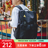 ACROSS双肩包男女背包大容量电脑包休闲旅行包时尚背包潮流学生情侣书包 黑色