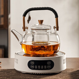 忆壶茶（YIHUTEA）泡茶壶玻璃煮茶壶家用电陶炉煮茶器养生壶 茶具套装玻璃烧水茶壶 1L壶+1500瓦数显炉煮茶套装
