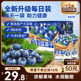 三只松鼠每日蓝莓干256g/16包 无添加水果干果脯小包装儿童老人办公室零食