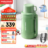 摩飞电器（Morphyrichards）电热水壶 便携式烧水壶 家用户外旅行1L大容量双层304不锈钢保温防烫旅行电水壶电热水杯MR6061绿